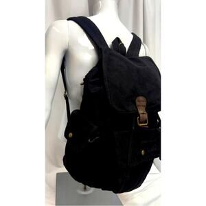 NEW! Hynes Eagle Vintage Large Canvas Backpack (Black)